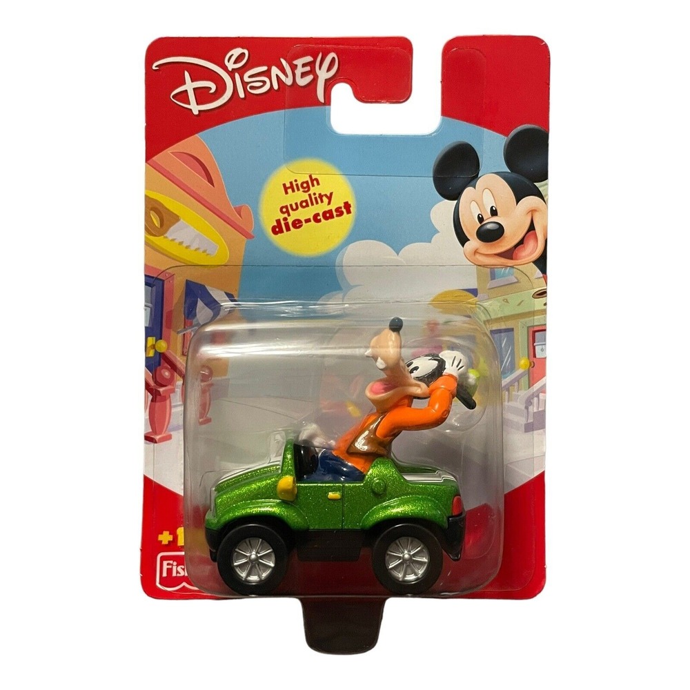 Disney Fisher Price Joy Rider Goofy Die Cast Green